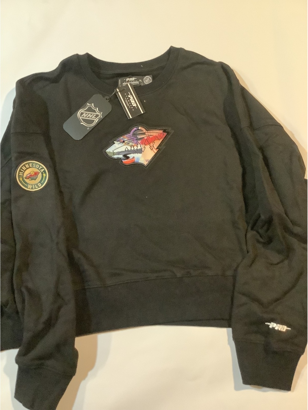 NHL Minnesota Wild Black Crewneck Sweatshirt XL